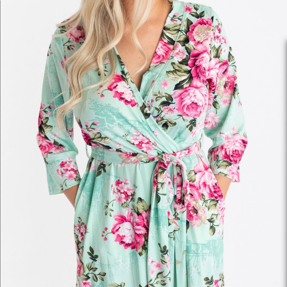 Posh Peanut Aqua Robe